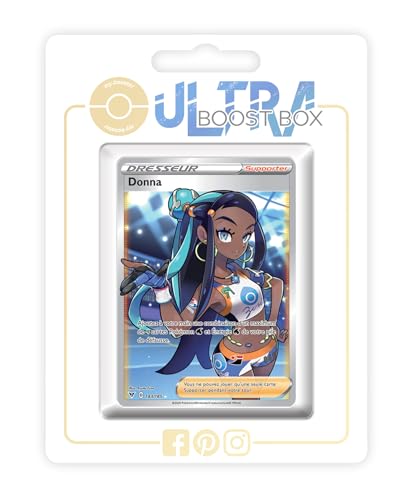 my-booster SWSH04-FR24-UB-183 Donna (Kate) 183/185 Full Art Trainer-Ultraboost X Epée et Bouclier, 4 Voltage Éclatant, Box mit 10 französisch Pokémon-Karten von my-booster
