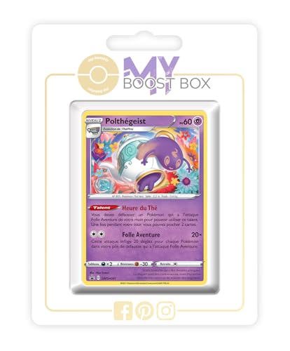 my-booster SWSH045-FR25-MB-SWSH081 Polthégeist (Mortipot) SWSH081 Holo-Myboost X Epée et Bouclier, 4.5 Destinées Radieuses, Box mit 10 französisch Pokémon-Karten von my-booster