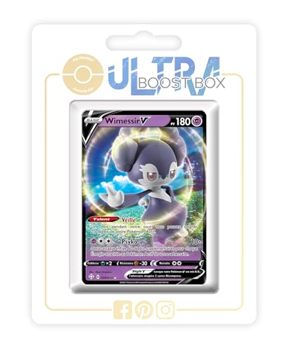 my-booster SWSH045-FR25-UB-039 Wimessir V (Servol V) 039/072 Myboost X Epée et Bouclier, 4.5 Destinées Radieuses, Box mit 10 französisch Pokémon-Karten von my-booster