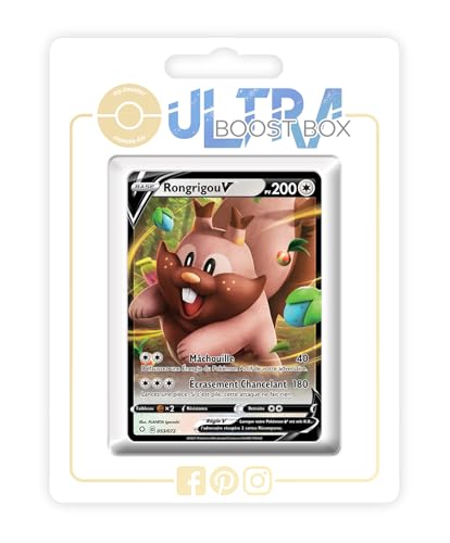 my-booster SWSH045-FR25-UB-053 Rongrigou V (Schlaraffel V) 053/072 Myboost X Epée et Bouclier, 4.5 Destinées Radieuses, Box mit 10 französisch Pokémon-Karten von my-booster