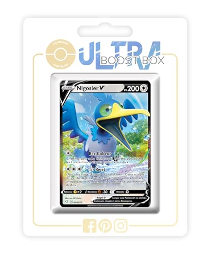 my-booster SWSH045-FR25-UB-054 Nigosier V (Urgl V) 054/072 Myboost X Epée et Bouclier, 4.5 Destinées Radieuses, Box mit 10 französisch Pokémon-Karten von my-booster