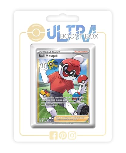 my-booster SWSH045-FR25-UB-065 Ball Masqué (Ballduin) 065/072 Full Art Trainer-Myboost X Epée et Bouclier, 4.5 Destinées Radieuses, Box mit 10 französisch Pokémon-Karten von my-booster