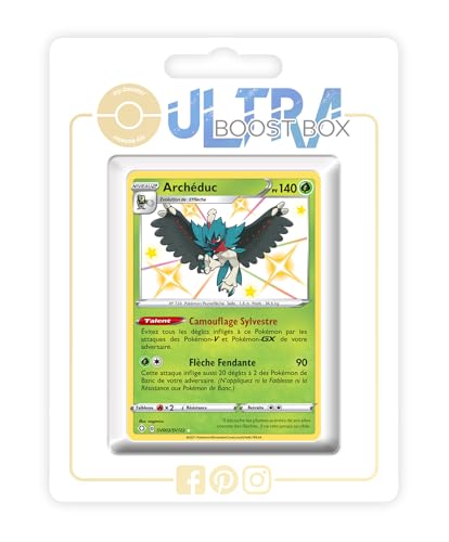 my-booster SWSH045-FR25-UB-SV003 Archéduc (Silvarro) SV003/SV122 Geheimer Schillerndes-Myboost X Epée et Bouclier, 4.5 Destinées Radieuses, Box mit 10 französisch Pokémon-Karten von my-booster