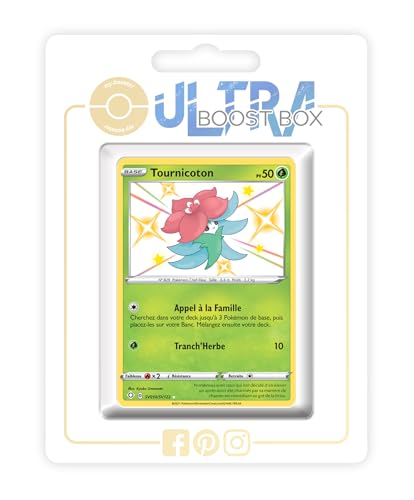 my-booster SWSH045-FR25-UB-SV010 Tournicoton (Cottini) SV010/SV122 Geheimer Schillerndes-Myboost X Epée et Bouclier, 4.5 Destinées Radieuses, Box mit 10 französisch Pokémon-Karten von my-booster
