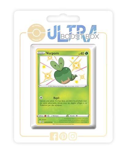 my-booster SWSH045-FR25-UB-SV012 Verpom (Knapfel) SV012/SV122 Geheimer Schillerndes-Myboost X Epée et Bouclier, 4.5 Destinées Radieuses, Box mit 10 französisch Pokémon-Karten von my-booster