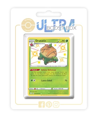 my-booster SWSH045-FR25-UB-SV014 Dratatin (Schlapfel) SV014/SV122 Geheimer Schillerndes-Myboost X Epée et Bouclier, 4.5 Destinées Radieuses, Box mit 10 französisch Pokémon-Karten von my-booster