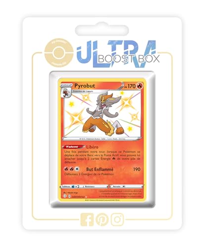 my-booster SWSH045-FR25-UB-SV017 Pyrobut (Liberlo) SV017/SV122 Geheimer Schillerndes-Myboost X Epée et Bouclier, 4.5 Destinées Radieuses, Box mit 10 französisch Pokémon-Karten von my-booster