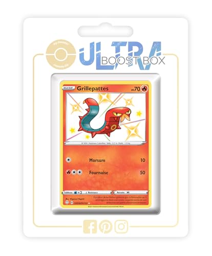 my-booster SWSH045-FR25-UB-SV018 Grillepattes (Thermopod) SV018/SV122 Geheimer Schillerndes-Myboost X Epée et Bouclier, 4.5 Destinées Radieuses, Box mit 10 französisch Pokémon-Karten von my-booster