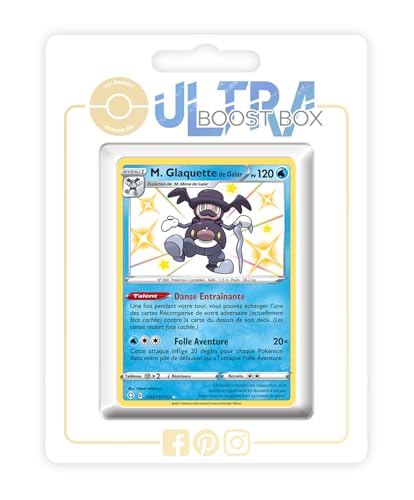 my-booster SWSH045-FR25-UB-SV021 M. Glaquette de Galar (Galar-Pantifrost) SV021/SV122 Geheimer Schillerndes-Myboost X Epée et Bouclier, 4.5 Destinées Radieuses, Box mit 10 französisch Pokémon-Karten von my-booster