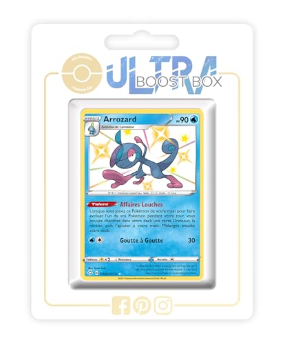 my-booster SWSH045-FR25-UB-SV026 Arrozard (Phlegleon) SV026/SV122 Geheimer Schillerndes-Myboost X Epée et Bouclier, 4.5 Destinées Radieuses, Box mit 10 französisch Pokémon-Karten von my-booster
