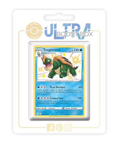 my-booster SWSH045-FR25-UB-SV029 Torgamord (Kamalm) SV029/SV122 Geheimer Schillerndes-Myboost X Epée et Bouclier, 4.5 Destinées Radieuses, Box mit 10 französisch Pokémon-Karten von my-booster