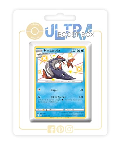 my-booster SWSH045-FR25-UB-SV032 Hastacuda (Barrakiefa) SV032/SV122 Geheimer Schillerndes-Myboost X Epée et Bouclier, 4.5 Destinées Radieuses, Box mit 10 französisch Pokémon-Karten von my-booster