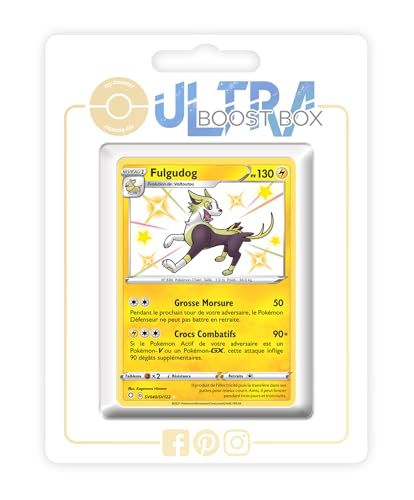 my-booster SWSH045-FR25-UB-SV040 Fulgudog (Bellektro) SV040/SV122 Geheimer Schillerndes-Myboost X Epée et Bouclier, 4.5 Destinées Radieuses, Box mit 10 französisch Pokémon-Karten von my-booster