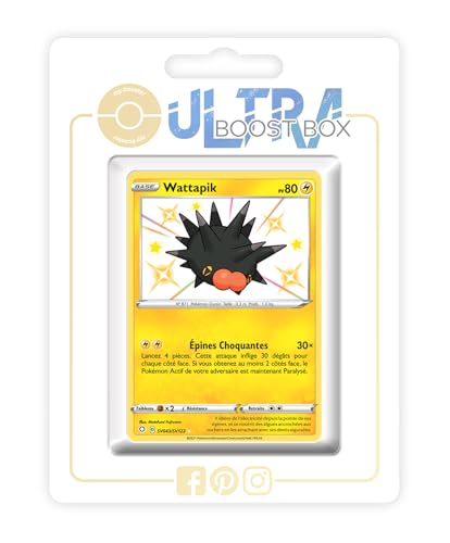 my-booster SWSH045-FR25-UB-SV043 Wattapik (Britzigel) SV043/SV122 Geheimer Schillerndes-Myboost X Epée et Bouclier, 4.5 Destinées Radieuses, Box mit 10 französisch Pokémon-Karten von my-booster
