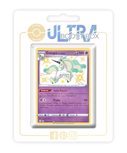 my-booster SWSH045-FR25-UB-SV048 Galopa de Galar (Galar-Gallopa) SV048/SV122 Geheimer Schillerndes-Myboost X Epée et Bouclier, 4.5 Destinées Radieuses, Box mit 10 französisch Pokémon-Karten von my-booster