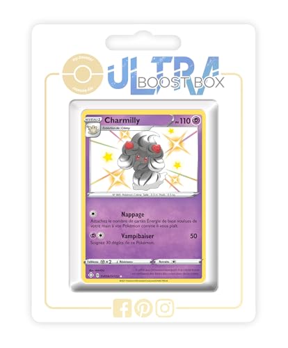 my-booster SWSH045-FR25-UB-SV058 Charmilly (Pokusan) SV058/SV122 Geheimer Schillerndes-Myboost X Epée et Bouclier, 4.5 Destinées Radieuses, Box mit 10 französisch Pokémon-Karten von my-booster