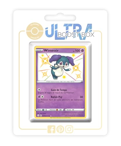 my-booster SWSH045-FR25-UB-SV059 Wimessir (Servol) SV059/SV122 Geheimer Schillerndes-Myboost X Epée et Bouclier, 4.5 Destinées Radieuses, Box mit 10 französisch Pokémon-Karten von my-booster