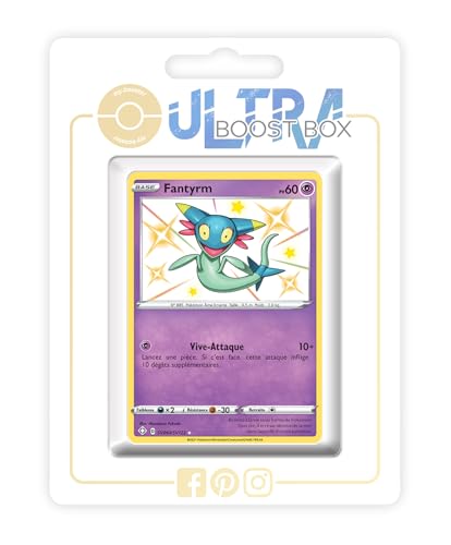 my-booster SWSH045-FR25-UB-SV060 Fantyrm (Grolldra) SV060/SV122 Geheimer Schillerndes-Myboost X Epée et Bouclier, 4.5 Destinées Radieuses, Box mit 10 französisch Pokémon-Karten von my-booster