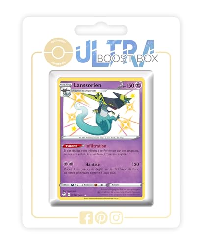 my-booster SWSH045-FR25-UB-SV062 Lanssorien (Katapuldra) SV062/SV122 Geheimer Schillerndes-Myboost X Epée et Bouclier, 4.5 Destinées Radieuses, Box mit 10 französisch Pokémon-Karten von my-booster