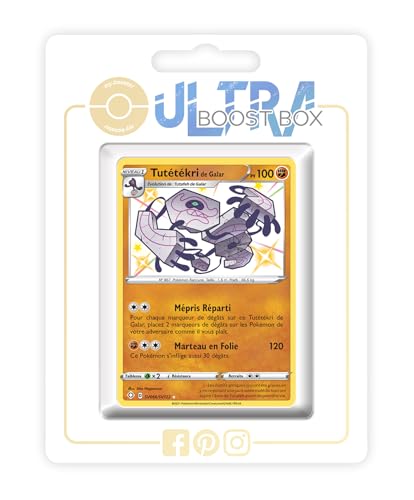 my-booster SWSH045-FR25-UB-SV066 Tutétékri de Galar (Galar-Oghnatoll) SV066/SV122 Geheimer Schillerndes-Myboost X Epée et Bouclier, 4.5 Destinées Radieuses, Box mit 10 französisch Pokémon-Karten von my-booster
