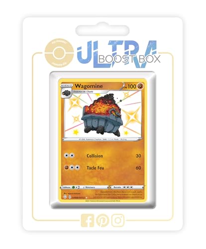 my-booster SWSH045-FR25-UB-SV068 Wagomine (Wagong) SV068/SV122 Geheimer Schillerndes-Myboost X Epée et Bouclier, 4.5 Destinées Radieuses, Box mit 10 französisch Pokémon-Karten von my-booster