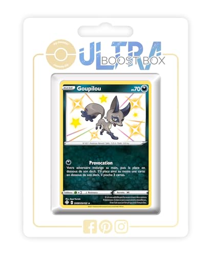 my-booster SWSH045-FR25-UB-SV081 Goupilou (Kleptifux) SV081/SV122 Geheimer Schillerndes-Myboost X Epée et Bouclier, 4.5 Destinées Radieuses, Box mit 10 französisch Pokémon-Karten von my-booster