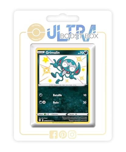 my-booster SWSH045-FR25-UB-SV083 Grimalin (Bähmon) SV083/SV122 Geheimer Schillerndes-Myboost X Epée et Bouclier, 4.5 Destinées Radieuses, Box mit 10 französisch Pokémon-Karten von my-booster