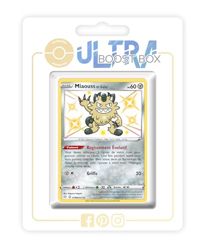 my-booster SWSH045-FR25-UB-SV086 Miaouss de galar (Galar-Mauzi) SV086/SV122 Geheimer Schillerndes-Myboost X Epée et Bouclier, 4.5 Destinées Radieuses, Box mit 10 französisch Pokémon-Karten von my-booster