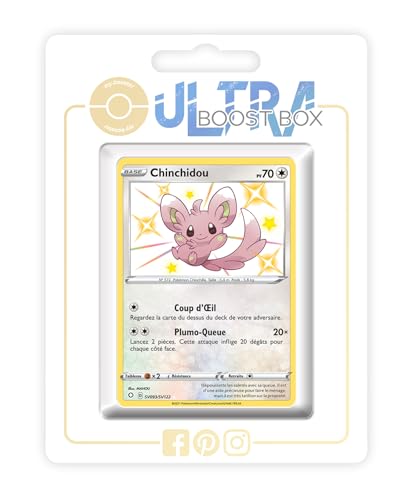 my-booster SWSH045-FR25-UB-SV093 Chinchidou (Picochilla) SV093/SV122 Geheimer Schillerndes-Myboost X Epée et Bouclier, 4.5 Destinées Radieuses, Box mit 10 französisch Pokémon-Karten von my-booster