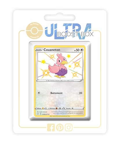 my-booster SWSH045-FR25-UB-SV095 Couaneton (Piccolente) SV095/SV122 Geheimer Schillerndes-Myboost X Epée et Bouclier, 4.5 Destinées Radieuses, Box mit 10 französisch Pokémon-Karten von my-booster