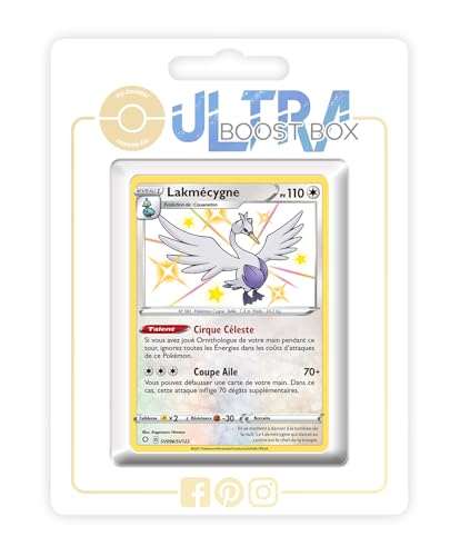 my-booster SWSH045-FR25-UB-SV096 Lakmécygne (Swaroness) SV096/SV122 Geheimer Schillerndes-Myboost X Epée et Bouclier, 4.5 Destinées Radieuses, Box mit 10 französisch Pokémon-Karten von my-booster