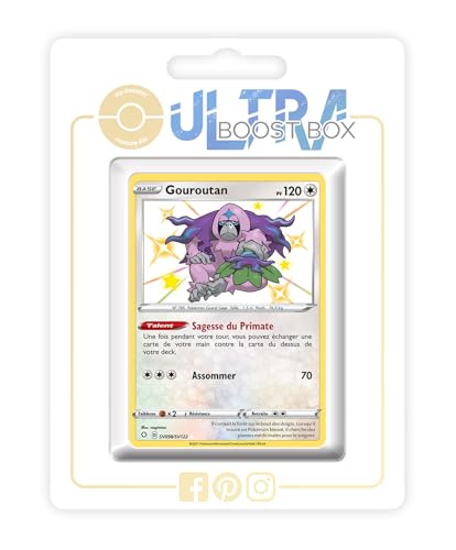 my-booster SWSH045-FR25-UB-SV098 Gouroutan (Kommandutan) SV098/SV122 Geheimer Schillerndes-Myboost X Epée et Bouclier, 4.5 Destinées Radieuses, Box mit 10 französisch Pokémon-Karten von my-booster