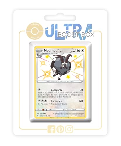 my-booster SWSH045-FR25-UB-SV104 Moumouflon (Zwollock) SV104/SV122 Geheimer Schillerndes-Myboost X Epée et Bouclier, 4.5 Destinées Radieuses, Box mit 10 französisch Pokémon-Karten von my-booster