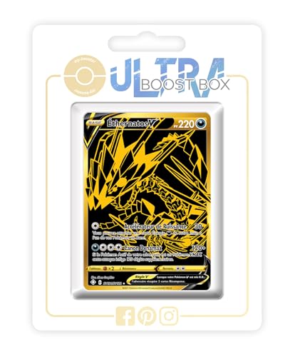 my-booster SWSH045-FR25-UB-SV121 Éthernatos V (Endynalos V) SV121/SV122 Geheimer Gold-Myboost X Epée et Bouclier, 4.5 Destinées Radieuses, Box mit 10 französisch Pokémon-Karten von my-booster