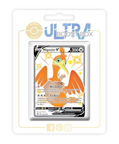 my-booster SWSH045-FR25-UB-SWSH086 Nigosier V (Urgl V) SWSH086 Schillerndes Full Art-Myboost X Epée et Bouclier, 4.5 Destinées Radieuses, Box mit 10 französisch Pokémon-Karten von my-booster