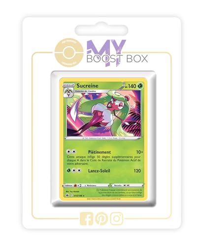 my-booster SWSH06-FR24-MB-015 Sucreine (Fruyal) 015/198 Wendbare Holo, Myboost X Epée et Bouclier 6 Règne de Glace, Box mit 10 französisch Pokémon-Karten von my-booster