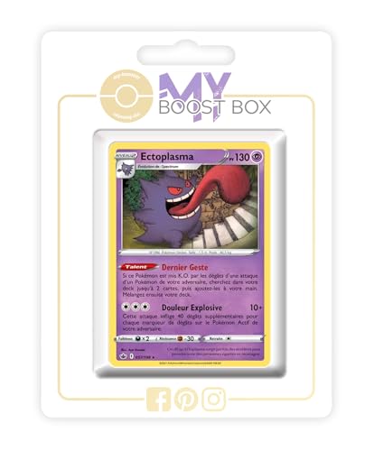 my-booster SWSH06-FR24-MB-057 Ectoplasma (Gengar) 057/198 Holo oder Reverse (zufällig), Myboost X Epée et Bouclier 6 Règne de Glace, Box mit 10 französisch Pokémon-Karten von my-booster