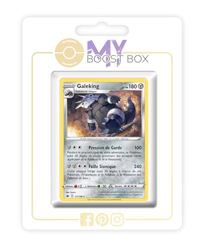 my-booster SWSH06-FR24-MB-111 Galeking (Stolloss) 111/198 Wendbare Holo, Myboost X Epée et Bouclier 6 Règne de Glace, Box mit 10 französisch Pokémon-Karten von my-booster