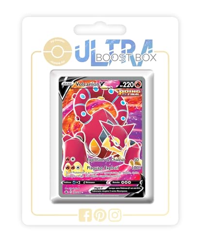 my-booster SWSH06-FR24-UB-162 Volcanion V 162/198 Fokussierter-Angriff Full Art, Ultraboost X Epée et Bouclier 6 Règne de Glace, Box mit 10 französisch Pokémon-Karten my-booster SWSH06-FR24-UB-162 Volcanion V 162/198 Fokussierter-Angriff Full Art, Ultraboost X Epée et Bouclier 6 Règne de Glace, Box mit 10 französisch Pokémon-Karten von my-booster