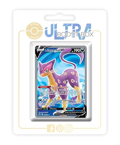 my-booster SWSH06-FR24-UB-180 Leopardus V (Kleopadra V) 180/198 Full Art, Ultraboost X Epée et Bouclier 6 Règne de Glace, Box mit 10 französisch Pokémon-Karten von my-booster