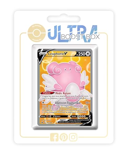 my-booster SWSH06-FR24-UB-182 Leuphorie V (Heitera V) 182/198 Full Art, Ultraboost X Epée et Bouclier 6 Règne de Glace, Box mit 10 französisch Pokémon-Karten von my-booster