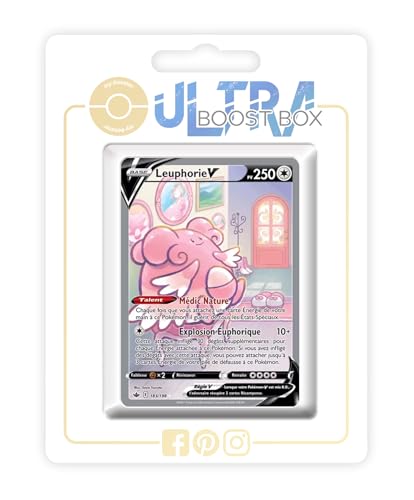 my-booster SWSH06-FR24-UB-183 Leuphorie V (Heitera V) 183/198 Alternative Gallery, Ultraboost X Epée et Bouclier 6 Règne de Glace, Box mit 10 französisch Pokémon-Karten von my-booster