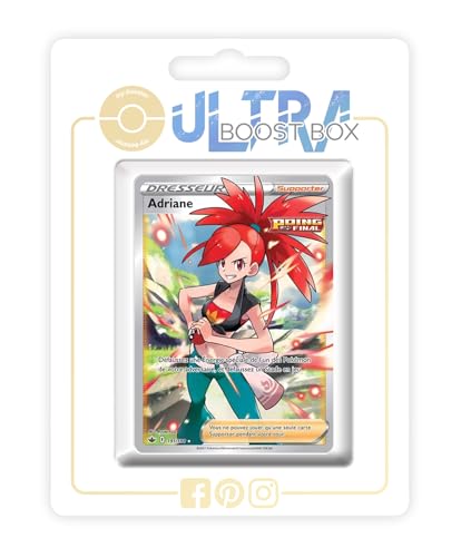 my-booster SWSH06-FR24-UB-191 Adriane (Flavia) 191/198 Fokussierter-Angriff Full Art Trainer, Ultraboost X Epée et Bouclier 6 Règne de Glace, Box mit 10 französisch Pokémon-Karten von my-booster