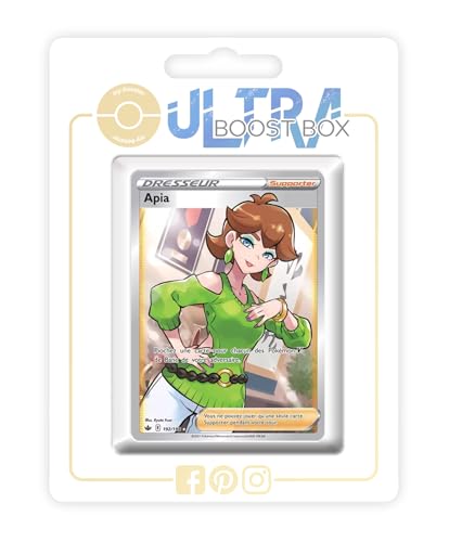 my-booster SWSH06-FR24-UB-192 Apia (Enia) 192/198 Full Art Trainer, Ultraboost X Epée et Bouclier 6 Règne de Glace, Box mit 10 französisch Pokémon-Karten von my-booster