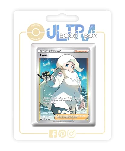 my-booster SWSH06-FR24-UB-195 Lona (Mel) 195/198 Full Art Trainer, Ultraboost X Epée et Bouclier 6 Règne de Glace, Box mit 10 französisch Pokémon-Karten von my-booster