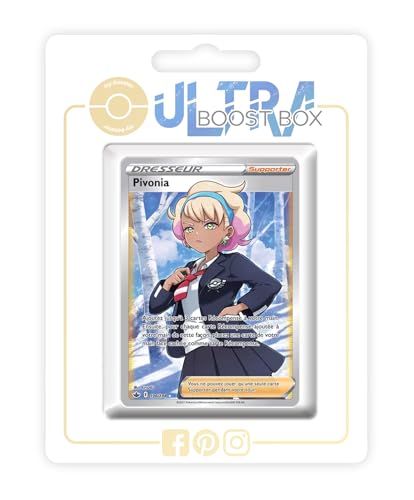 my-booster SWSH06-FR24-UB-196 Pivonia (Mila) 196/198 Full Art Trainer, Ultraboost X Epée et Bouclier 6 Règne de Glace, Box mit 10 französisch Pokémon-Karten von my-booster