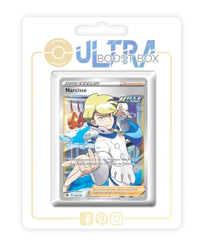 my-booster SWSH06-FR24-UB-198 Narcisse (Narcisse) 198/198 Fließender-Angriff Full Art Trainer, Ultraboost X Epée et Bouclier 6 Règne de Glace, Box mit 10 französisch Pokémon-Karten von my-booster