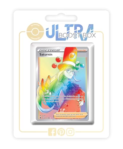 my-booster SWSH06-FR24-UB-211 Saturnin (Saverio) 211/198 Geheimer Regenbogen Trainer, Ultraboost X Epée et Bouclier 6 Règne de Glace, Box mit 10 französisch Pokémon-Karten von my-booster