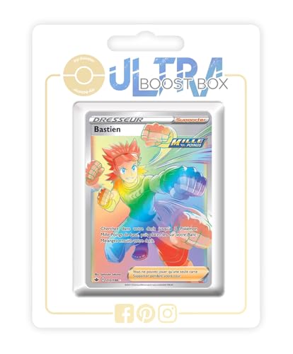 my-booster SWSH06-FR24-UB-212 Bastien (Kamillo) 212/198 Fließender-Angriff Geheimer Regenbogen Trainer, Ultraboost X Epée et Bouclier 6 Règne de Glace, Box mit 10 französisch Pokémon-Karten von my-booster