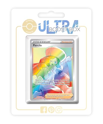 my-booster SWSH06-FR24-UB-213 Percila (Kattlea) 213/198 Geheimer Regenbogen Trainer, Ultraboost X Epée et Bouclier 6 Règne de Glace, Box mit 10 französisch Pokémon-Karten von my-booster